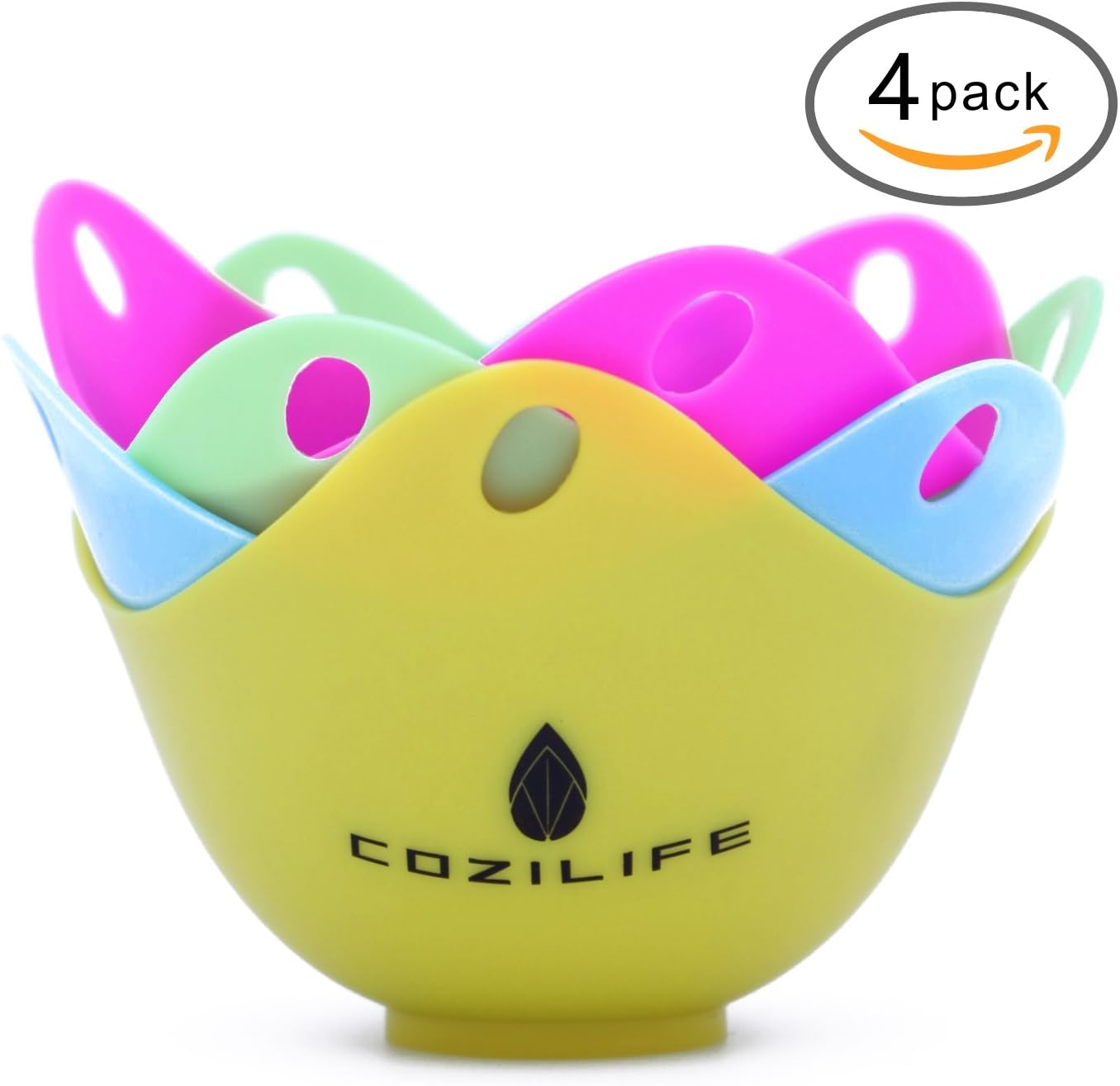 Egg Poacher, Silicone Egg Poaching Cups, Egg Cooking Utensils -Pack of 4 Egg Poacher, Silicone Egg Poaching Cups, Egg Cooking Utensils -Pack of 4